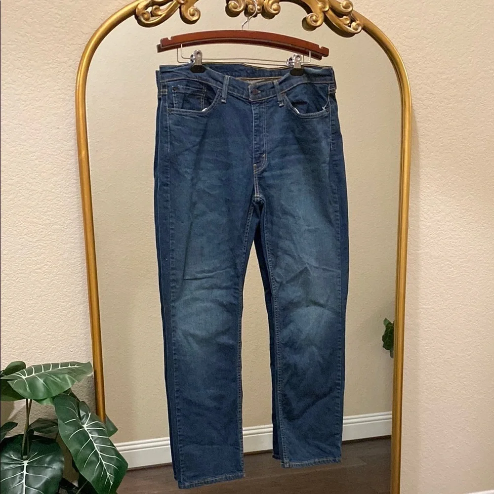 Levi's 514 Blue Jeans Straight Classic Style Mens Size 36